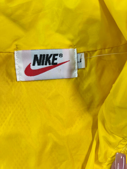 Nike Yellow Windbreaker Jacket bootleg style size L