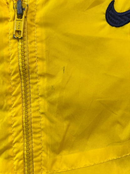 Nike Yellow Windbreaker Jacket bootleg style size L