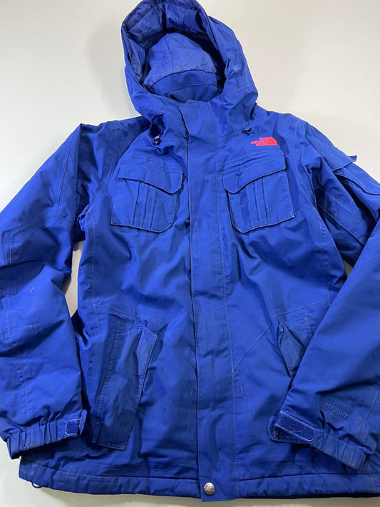 The North Face Blue Hyvent Hooded Outdoor Jacket