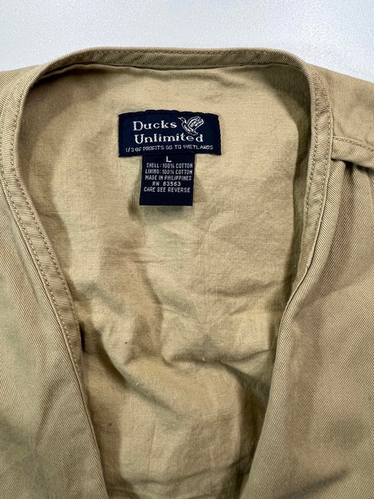 Ducks Unlimited Khaki Utility Vest Small