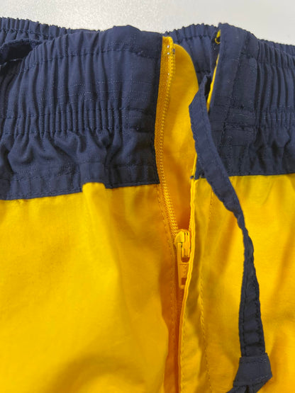 Vintage Nike Yellow and Navy Swim Shorts
