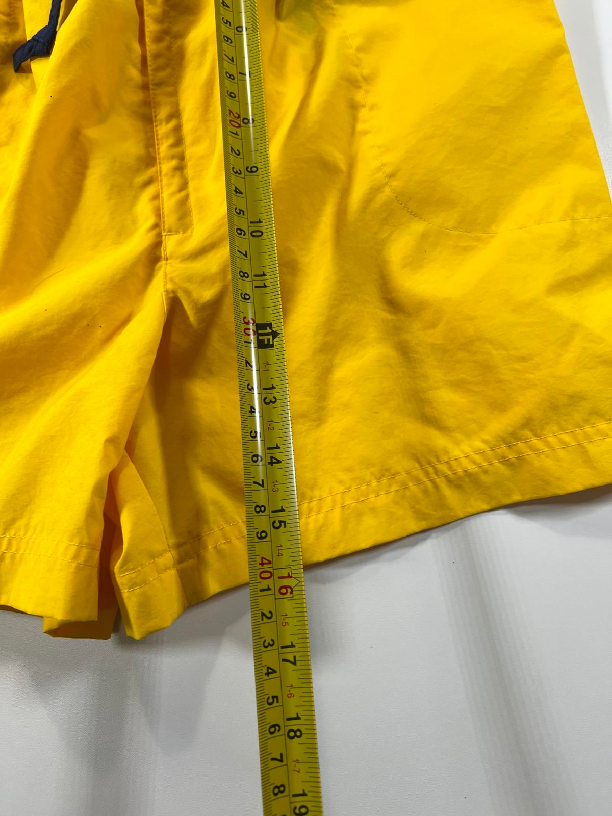 Vintage Nike Yellow and Navy Swim Shorts