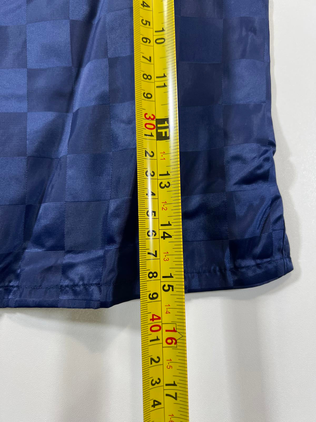 Umbro Men's Navy Blue Checkered Athletic Shorts