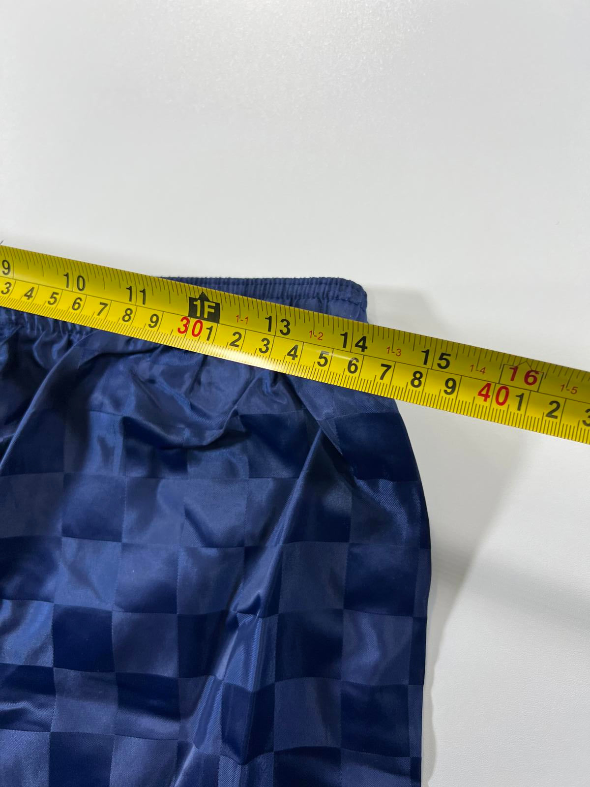 Umbro Men's Navy Blue Checkered Athletic Shorts