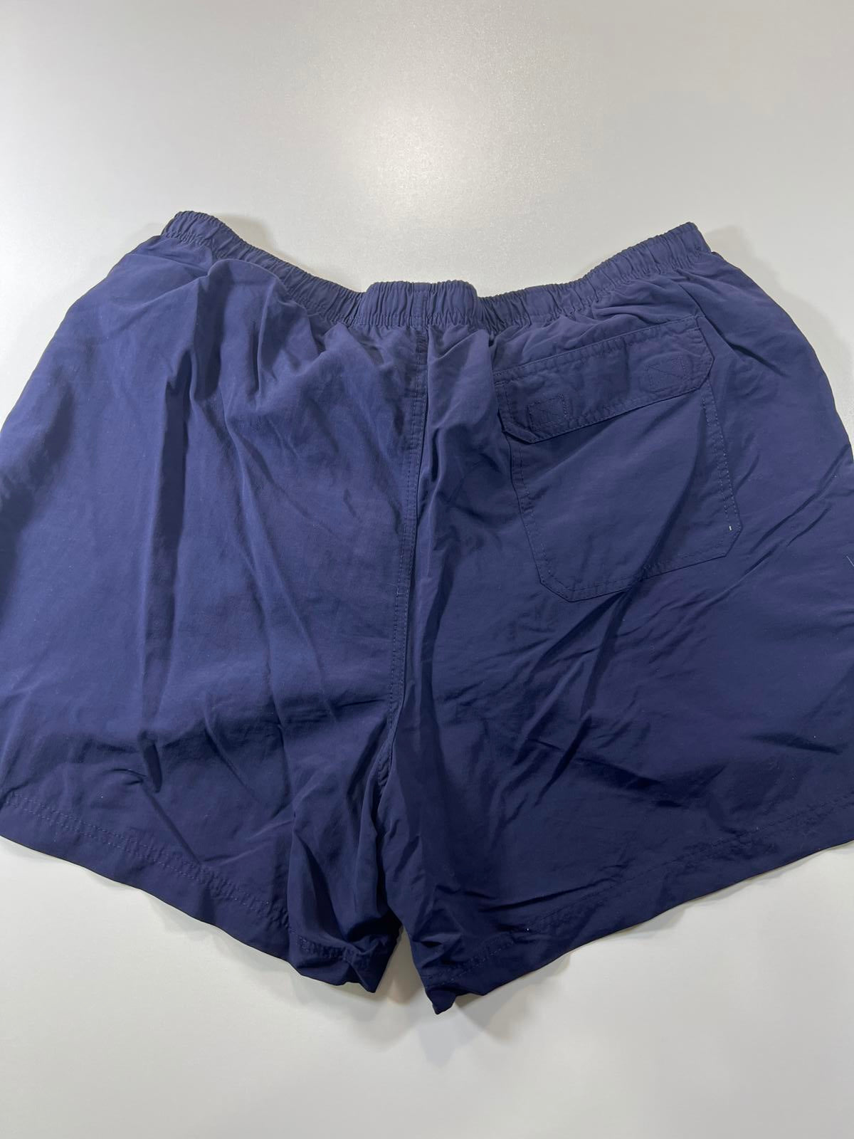 L.L.Bean Navy Blue Men's Swim Shorts with Drawstring Waist