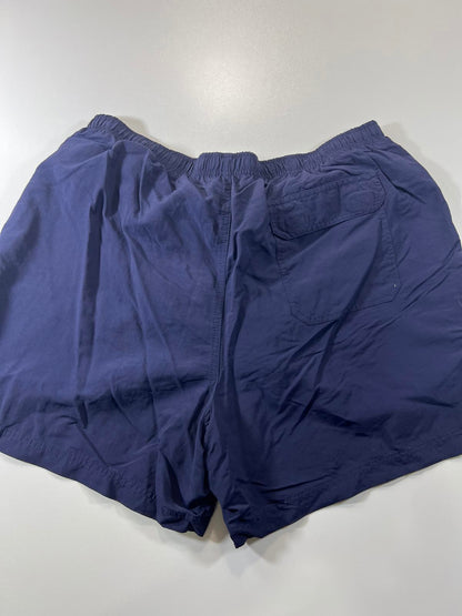 L.L.Bean Navy Blue Men's Swim Shorts with Drawstring Waist