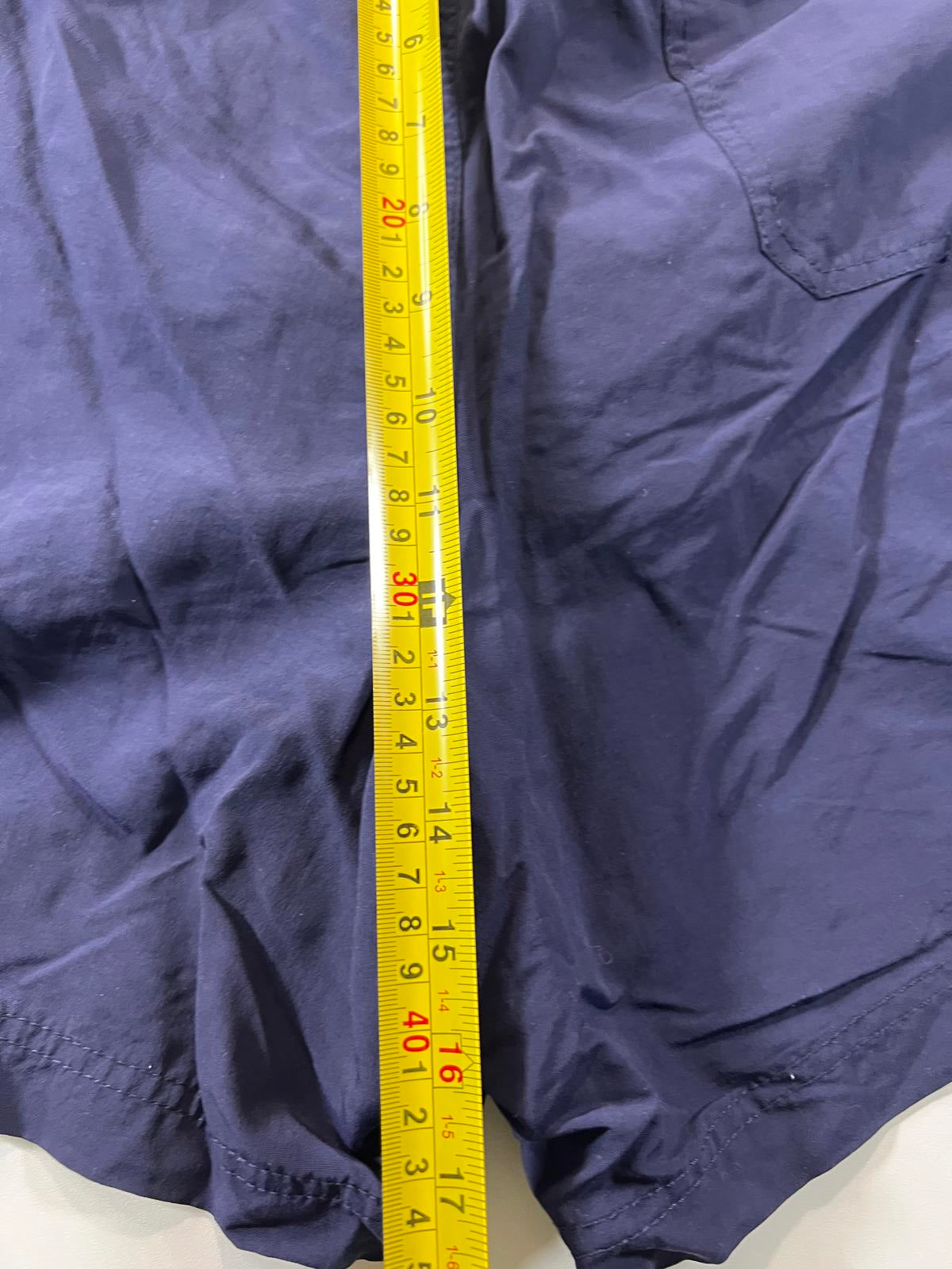 L.L.Bean Navy Blue Men's Swim Shorts with Drawstring Waist