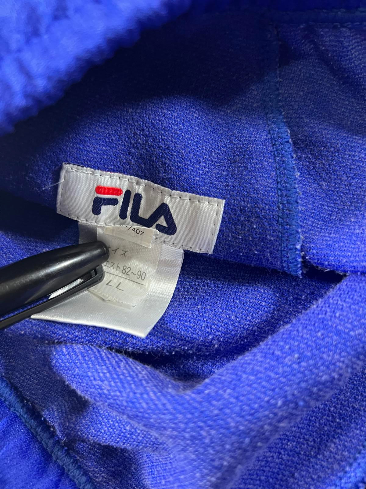 FILA Blue Athletic Shorts with Logo Tape Detail
