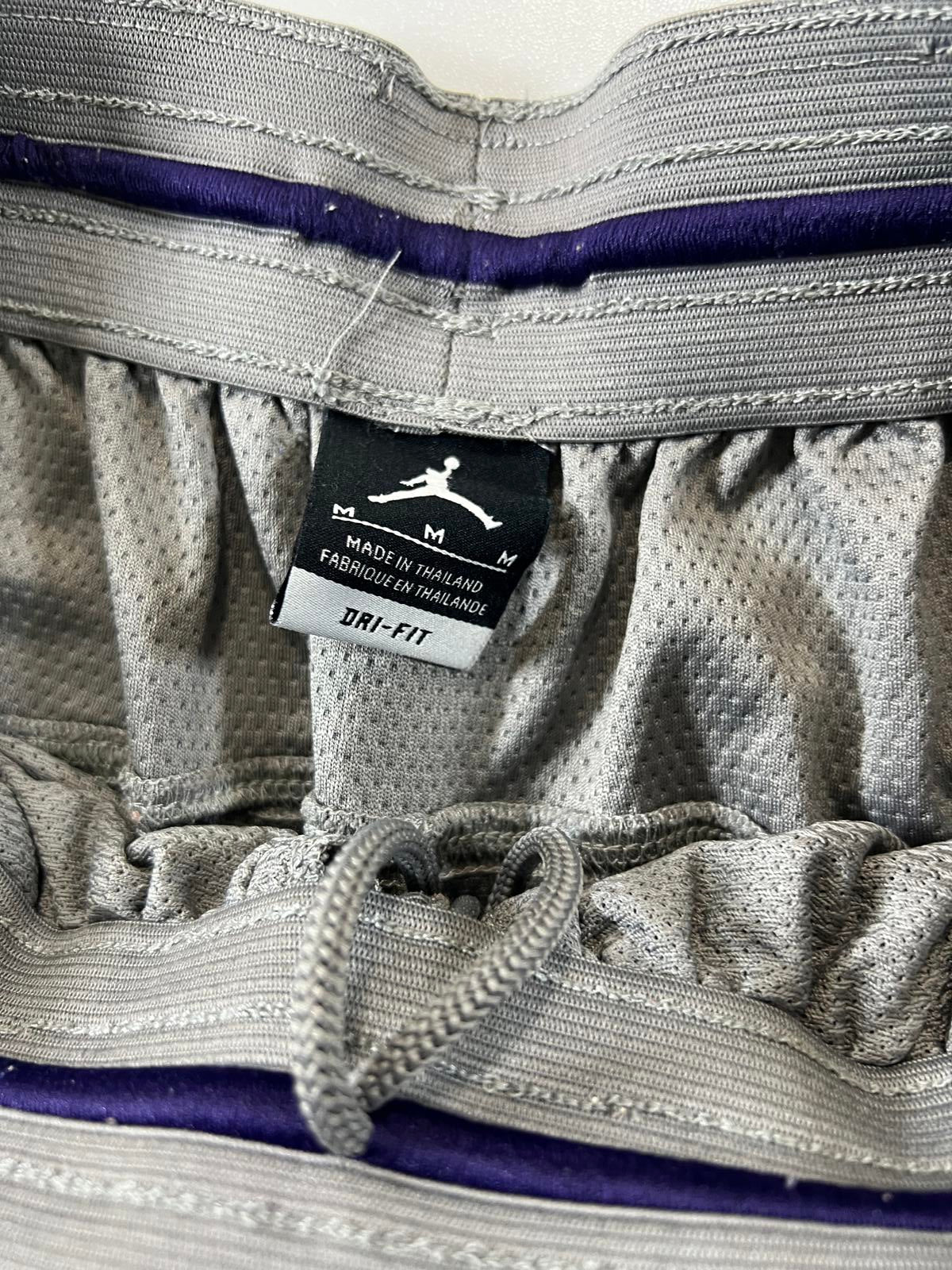 Jordan Men's Basketball Shorts Grey and Purple