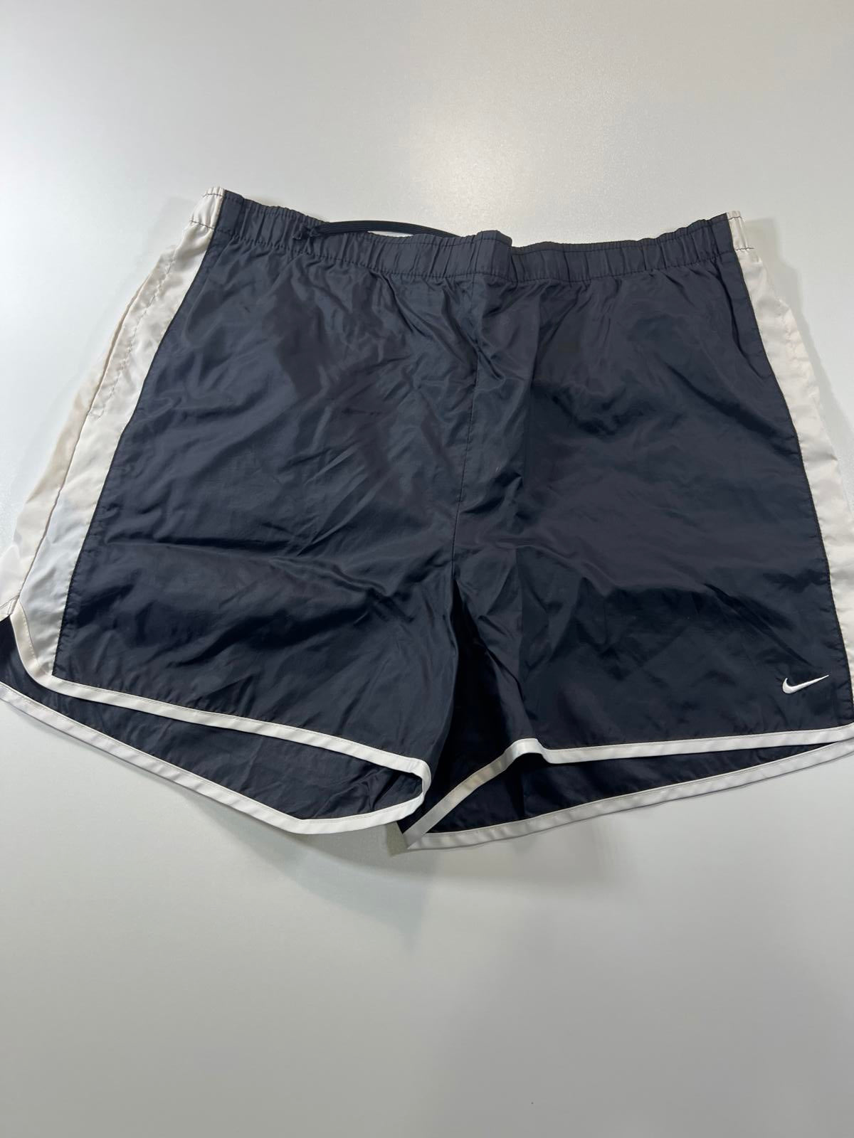 Nike Men's Black and White Athletic Shorts