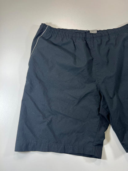 Nike Black Athletic Shorts with White Piping