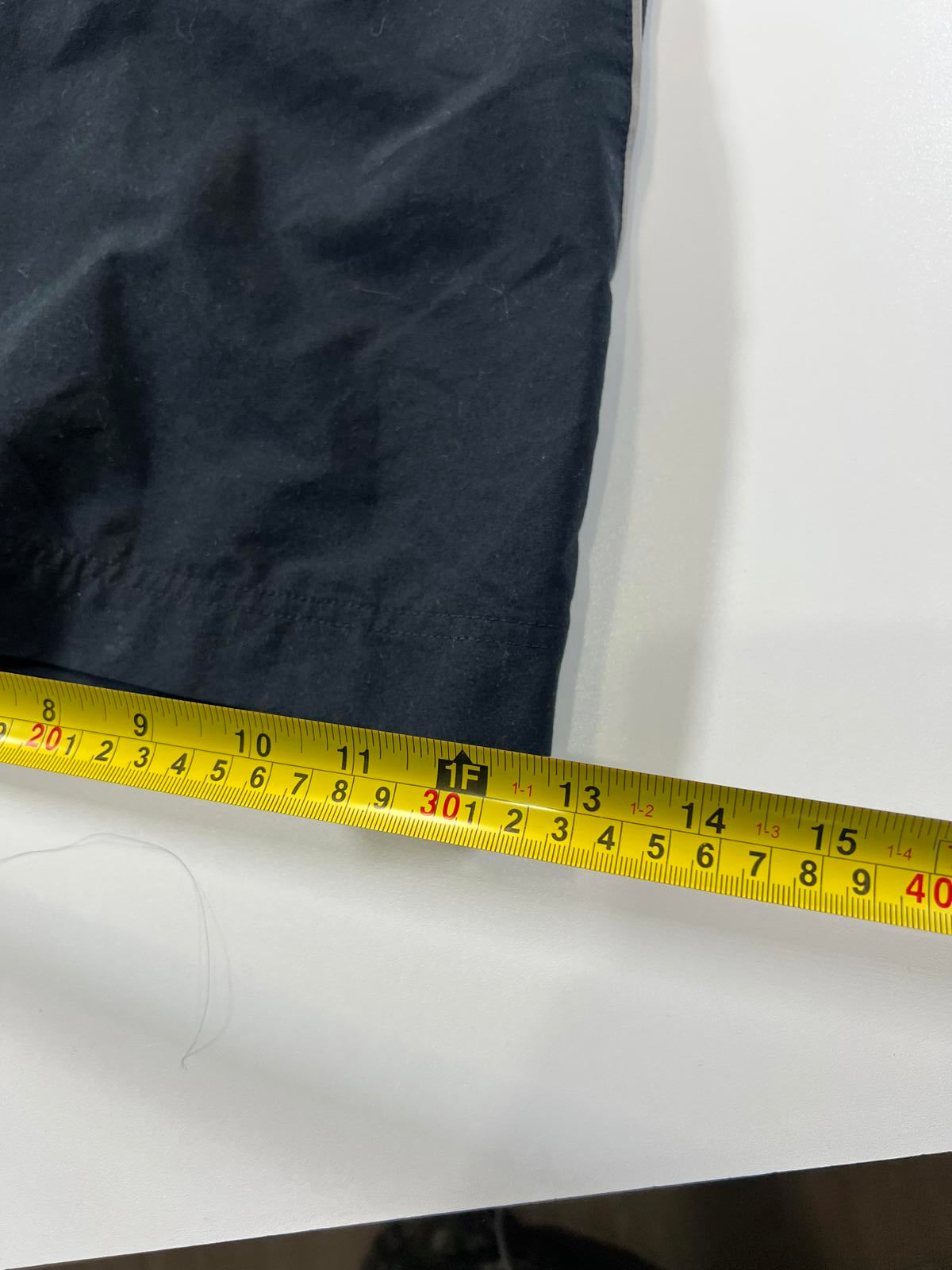 Nike Black Athletic Shorts with White Piping