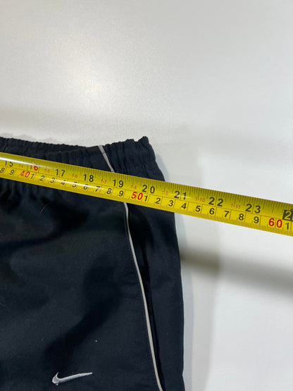 Nike Black Athletic Shorts with White Piping