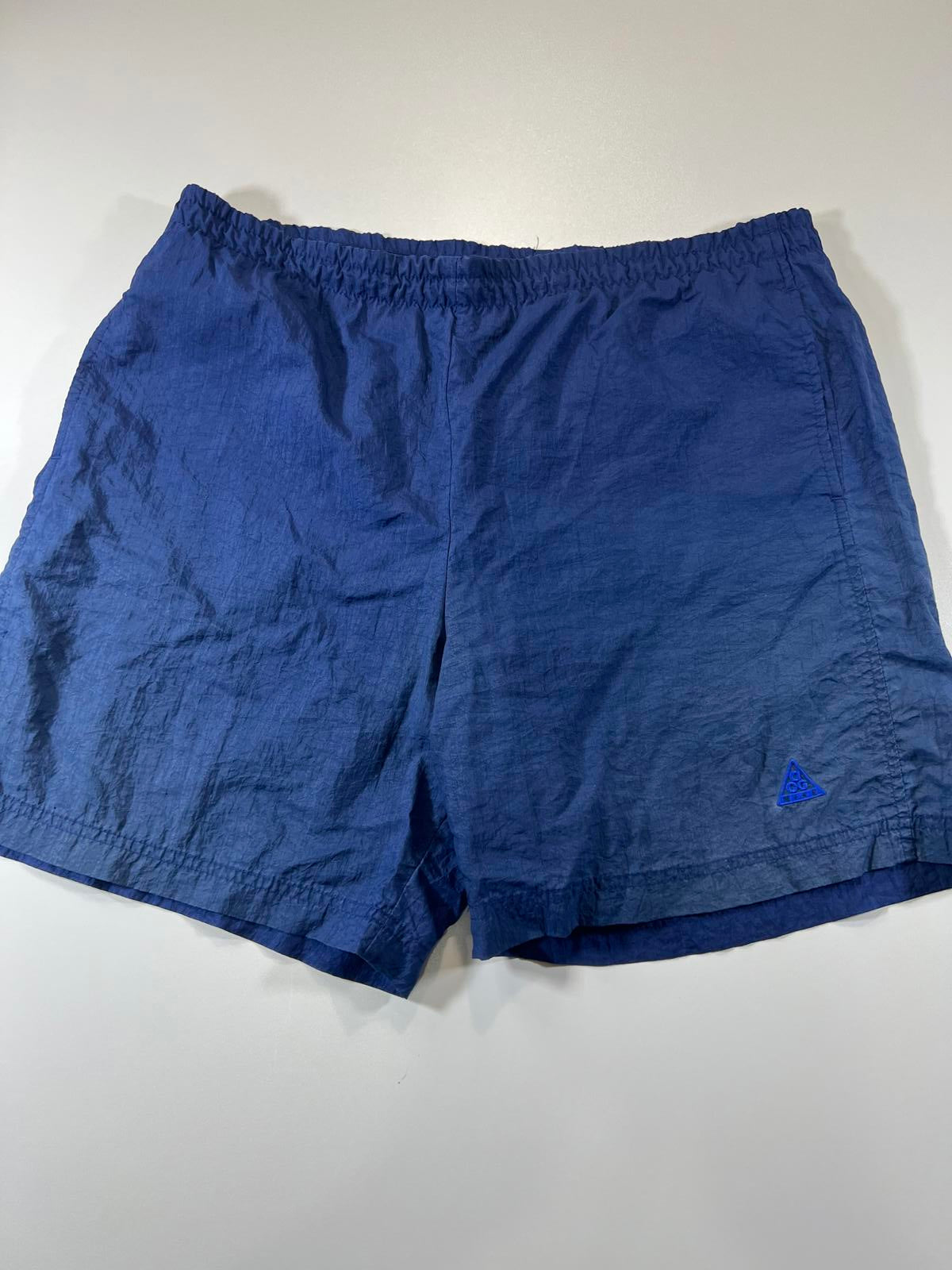Vintage Nike ACG Men's Navy Blue Athletic Shorts