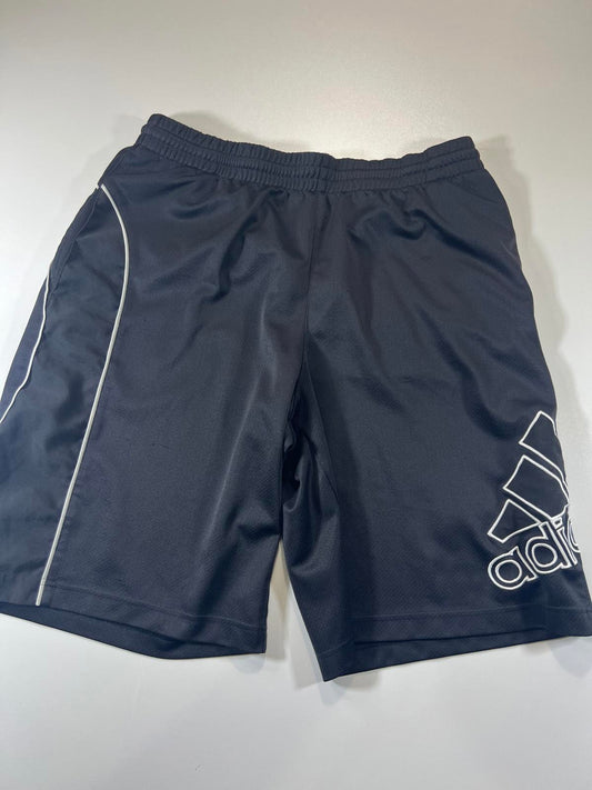 Adidas Men's Black Athletic Shorts with Large Logo