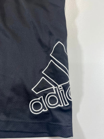 Adidas Men's Black Athletic Shorts with Large Logo