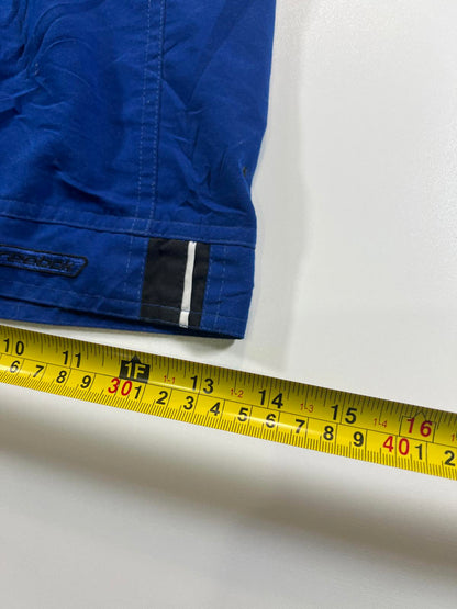 Reebok Blue Athletic Shorts with Side Zipper Pocket L