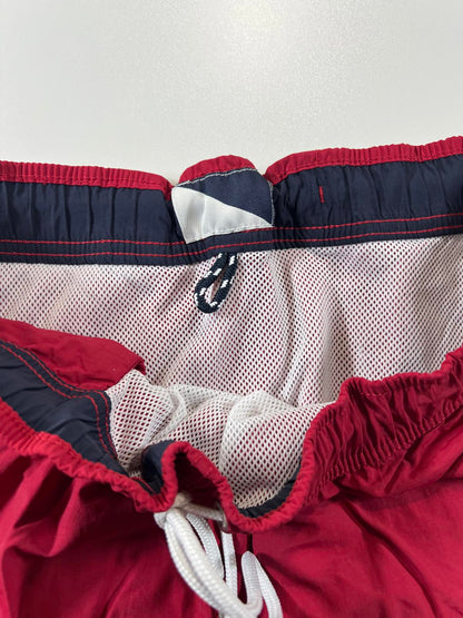 Nautica Men's Red Swim Shorts with Drawstring Waist