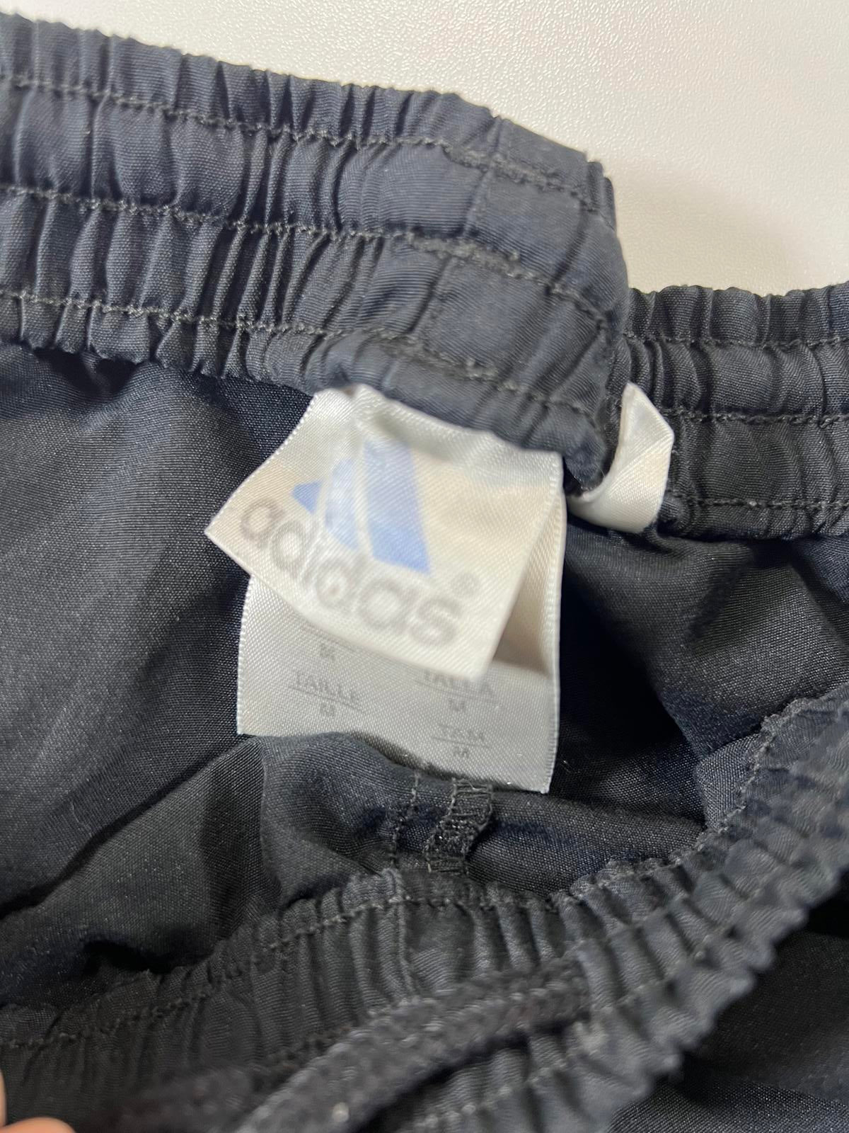 Adidas Men's Black Athletic Shorts with White Stripes