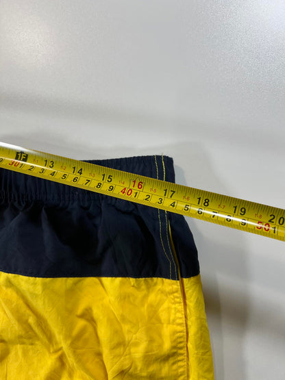 Nautica Men's Yellow and Navy Swim Shorts
