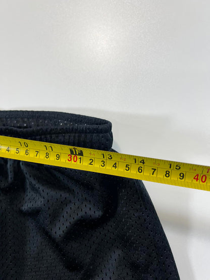 Nike Black Mesh Athletic Shorts with Silver Trim