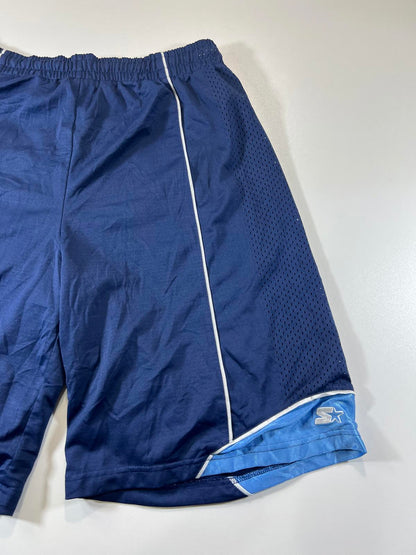 Starter Men's Navy Blue Athletic Shorts with Light Blue M
