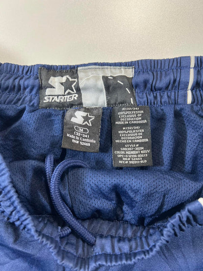 Starter Men's Navy Blue Athletic Shorts with Light Blue M
