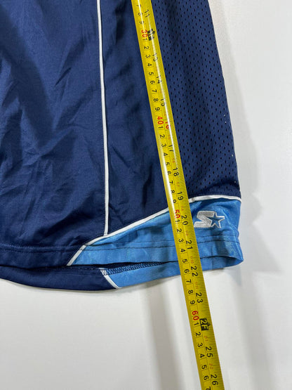 Starter Men's Navy Blue Athletic Shorts with Light Blue M