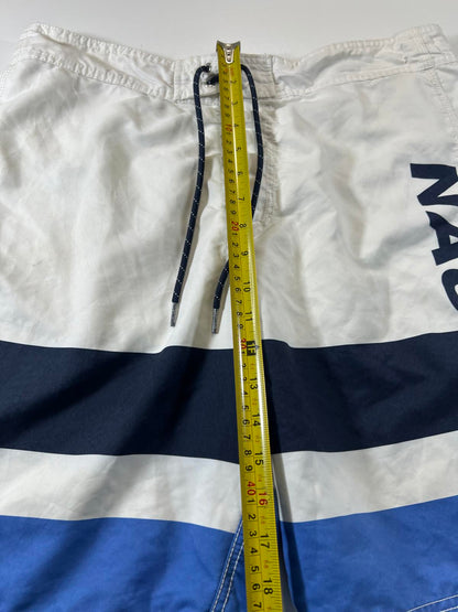 Nautica Men's Swim Shorts with Colour Block Design M