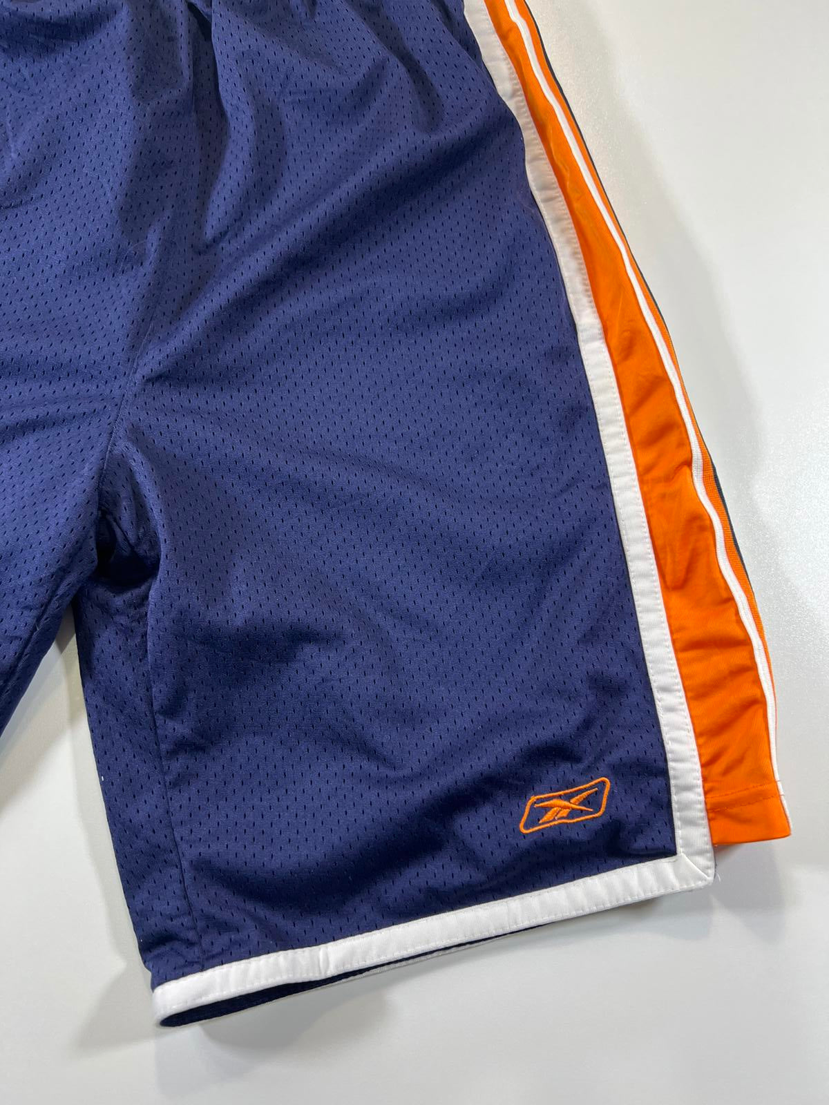Reebok Men's Athletic Mesh Shorts with Orange and White L
