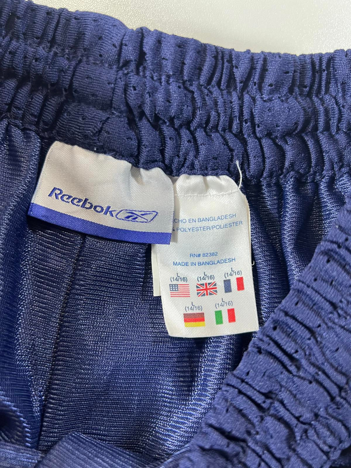 Reebok Men's Athletic Mesh Shorts with Orange and White L