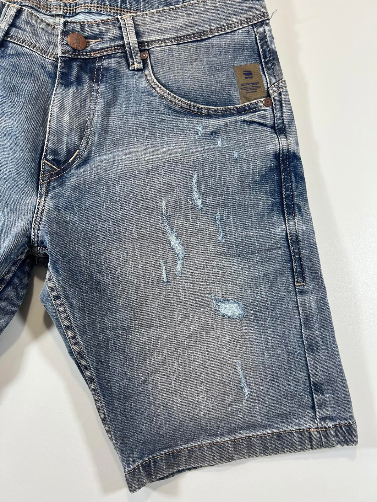 G-Star RAW Distressed Denim Shorts 32