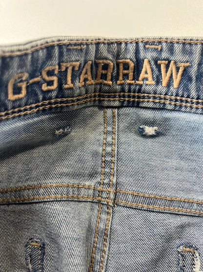 G-Star RAW Distressed Denim Shorts 32