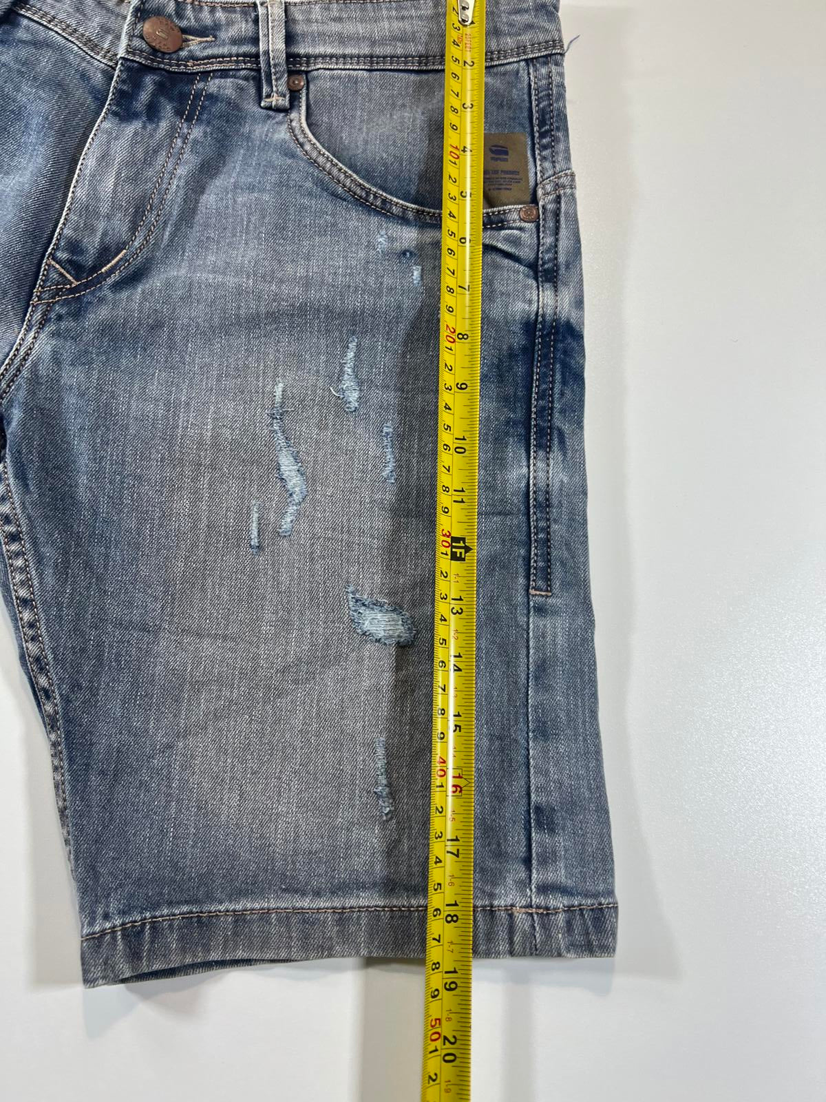 G-Star RAW Distressed Denim Shorts 32