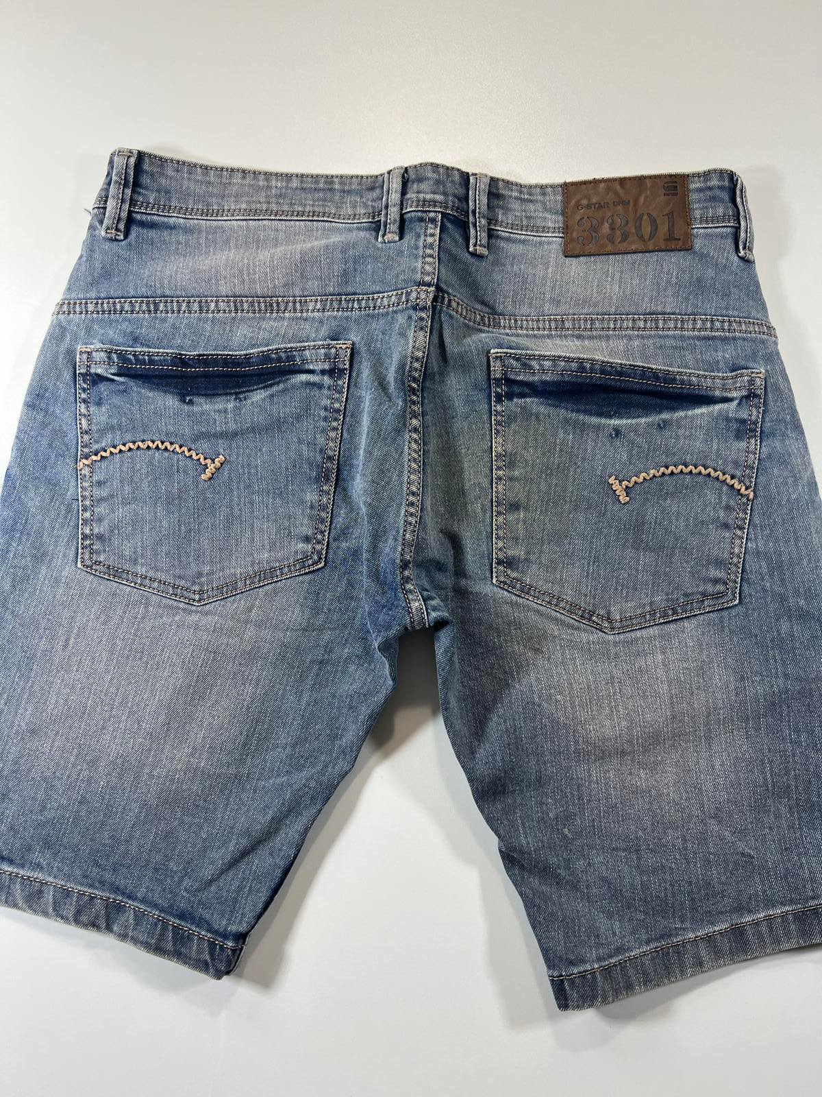 G-Star RAW Distressed Denim Shorts 32