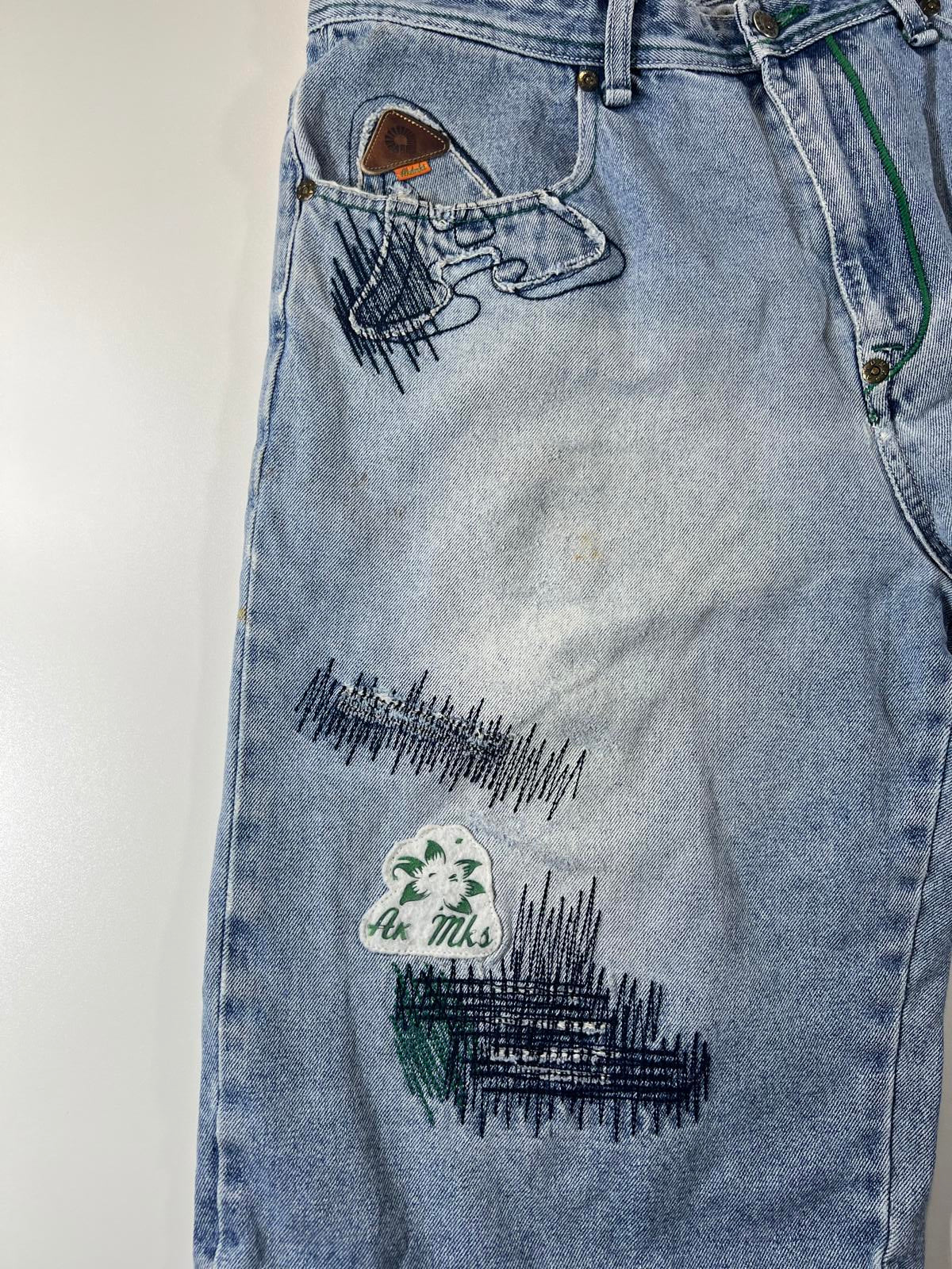 Akademiks Patchwork Denim Shorts 36