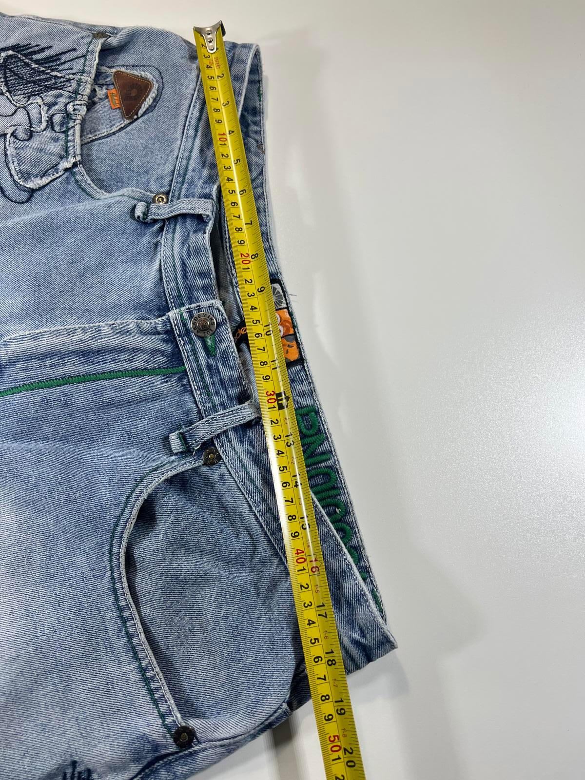 Akademiks Patchwork Denim Shorts 36