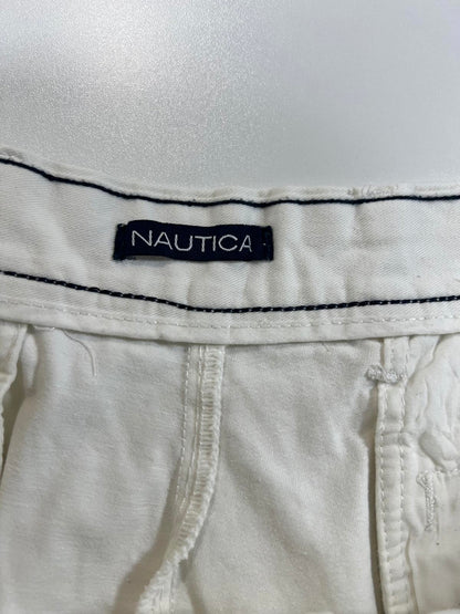 Nautica Men's white White Casual Shorts 44