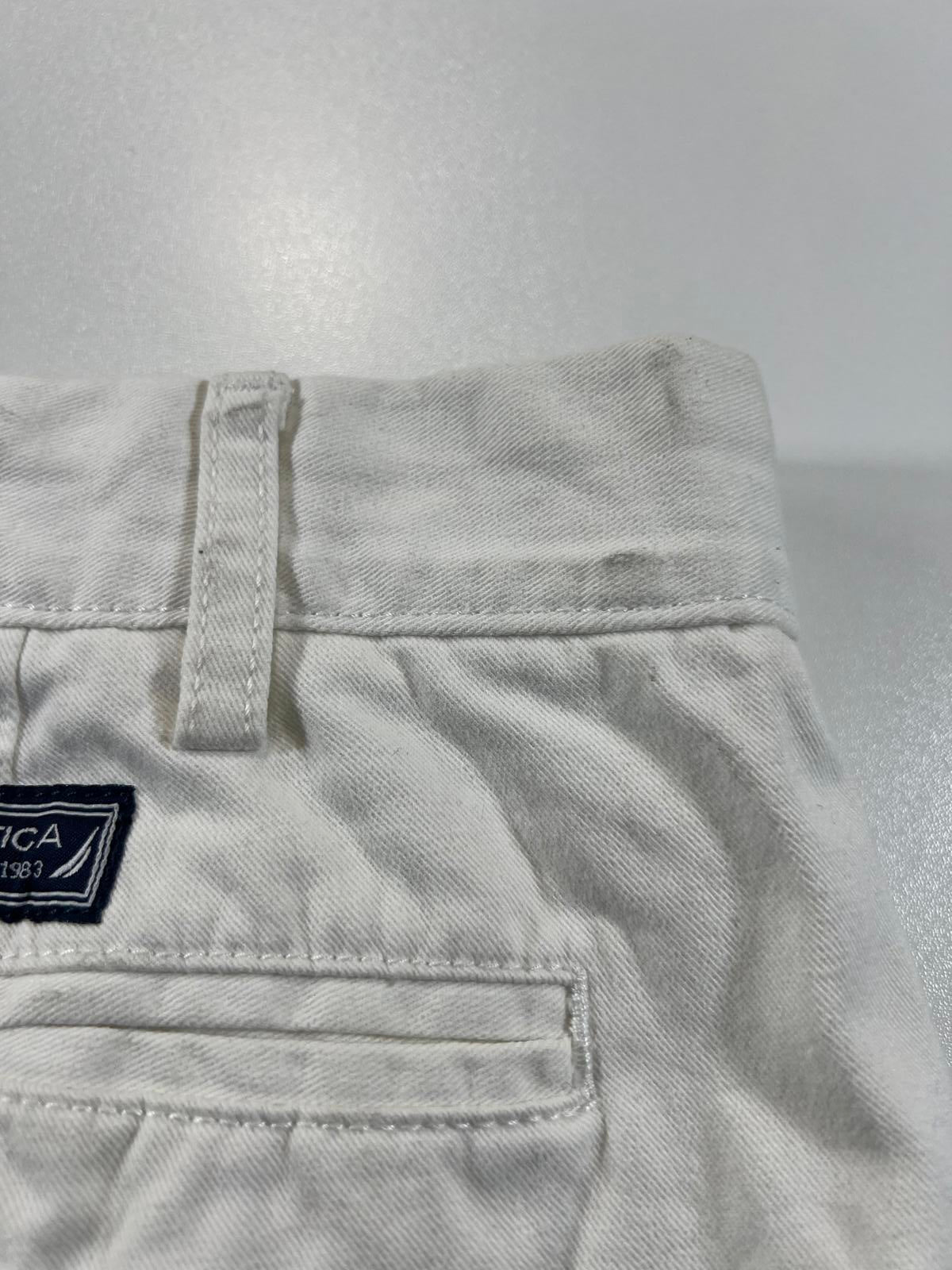 Nautica Men's white White Casual Shorts 44