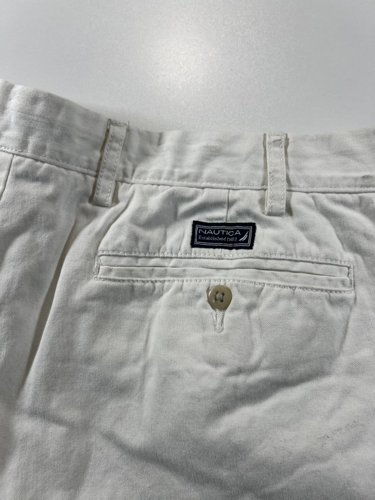 Nautica Men's white White Casual Shorts 44