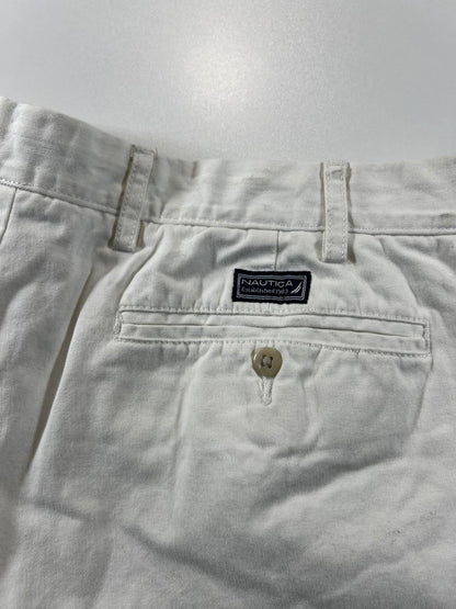 Nautica Men's white White Casual Shorts 44