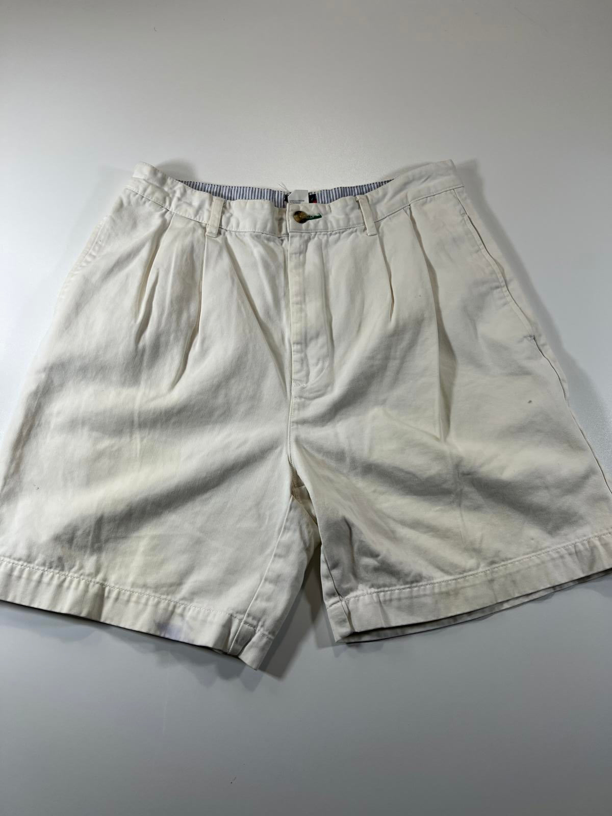 Vintage Tommy Hilfiger Classic White Pleated Shorts 33