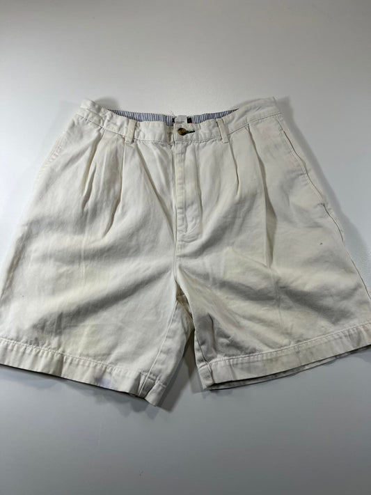 Vintage Tommy Hilfiger Classic White Pleated Shorts 33