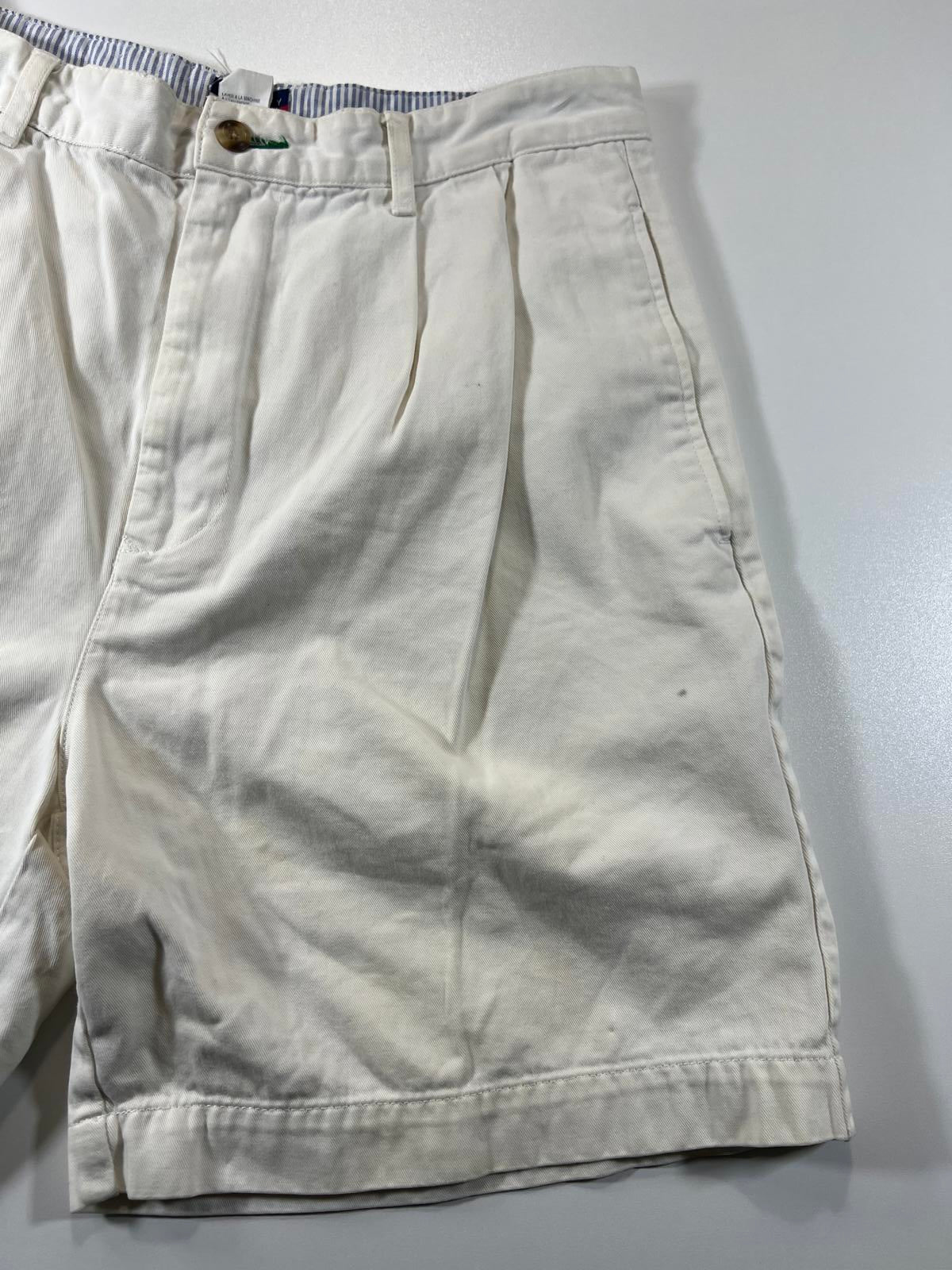 Vintage Tommy Hilfiger Classic White Pleated Shorts 33