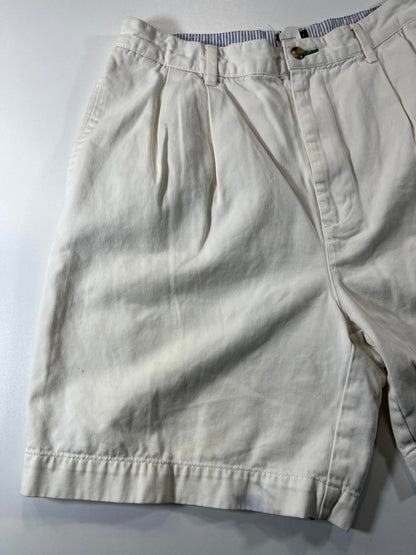 Vintage Tommy Hilfiger Classic White Pleated Shorts 33