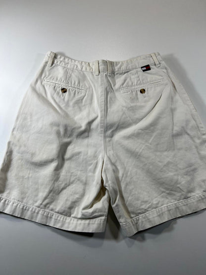 Vintage Tommy Hilfiger Classic White Pleated Shorts 33