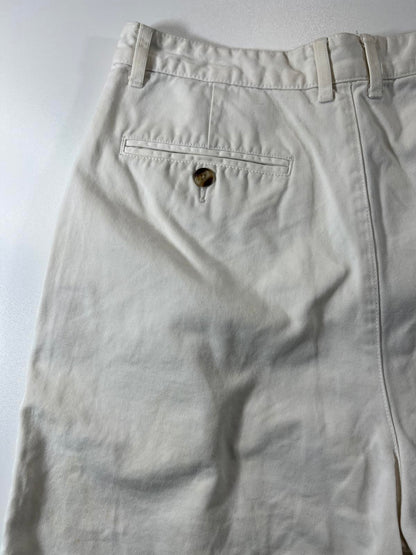 Vintage Tommy Hilfiger Classic White Pleated Shorts 33