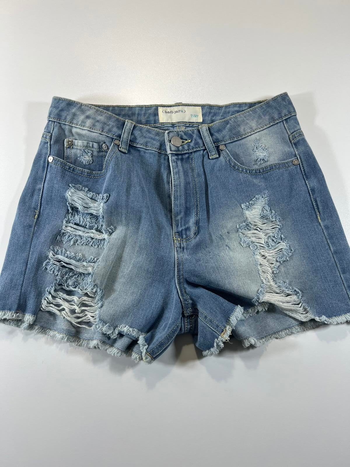 Cherokee Distressed Denim Shorts 7