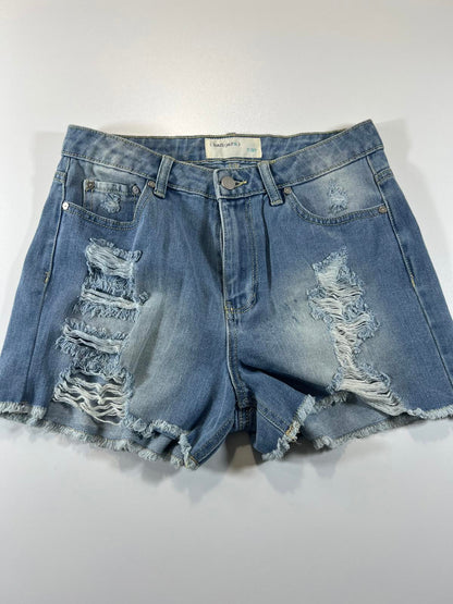 Cherokee Distressed Denim Shorts 7