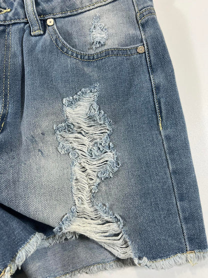 Cherokee Distressed Denim Shorts 7